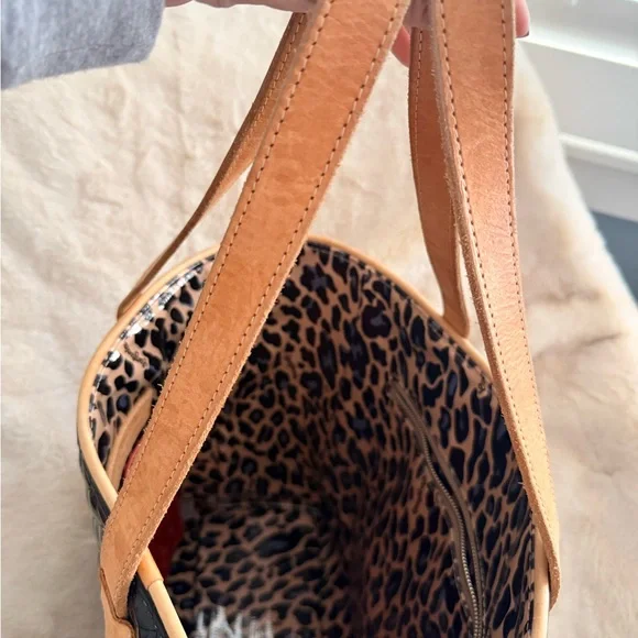 Consuela Black and Tan Floral Tote - Picture 11 of 16